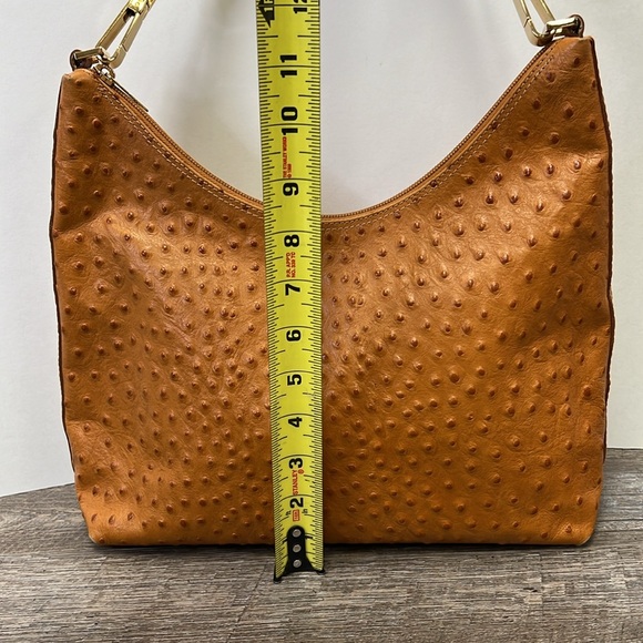 SOLD IN STORE Tanner Made in Italy Genuine Leather Embossed Shoulder Bag - Picture 13 of 16